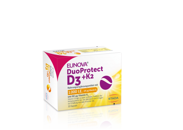 EUNOVA DuoProtect D3+K2, 30 kapsul