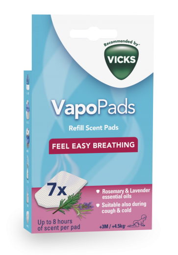 VICKS VapoPads vložki rožmarin in lavanda 7 kom. VBR7EV1