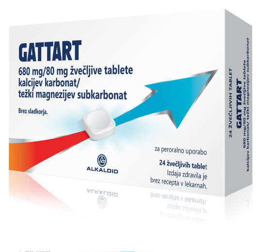 GATTART 680 mg/80 mg žvečljive tablete