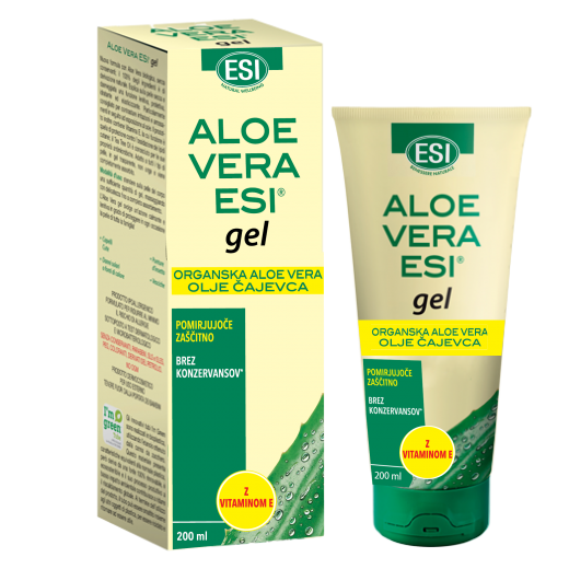 Aloe Vera gel z oljem čajevca in vitaminom E - 200 ml