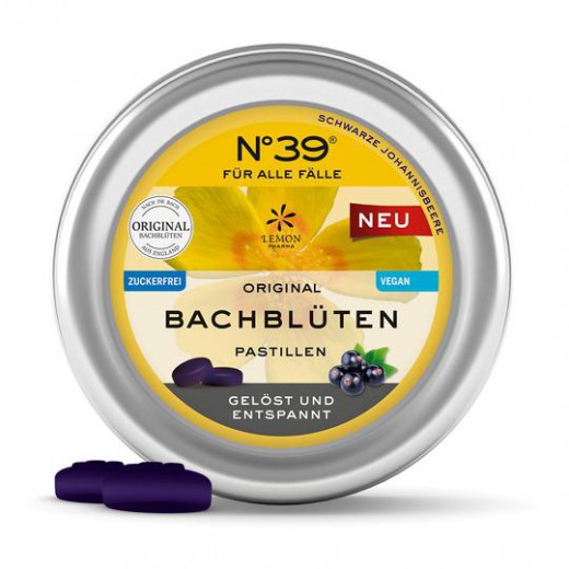 Pastile Dr. Bach stres z okusom črnega ribeza, 50 g