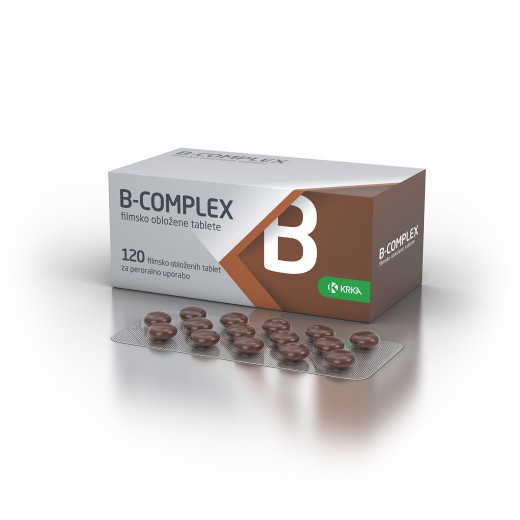 B-complex, filmsko obložene tablete, 120 tablet