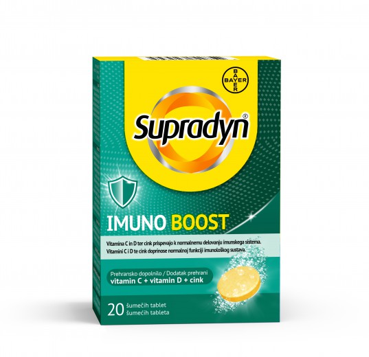 Supradyn® Imuno Boost vitamin C + vitamin D + cink, 20 šumečih tablet