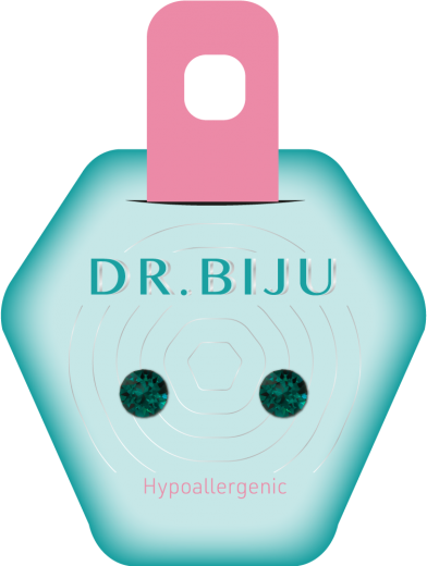 Hipoalergeni uhani Xiri Emerald