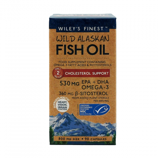 Wild Alaskan fish oil, Cholesterol Support, 90 kap