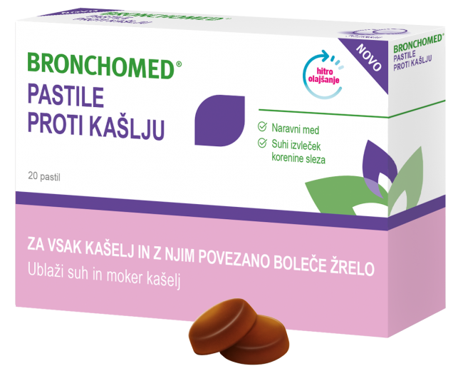 Bronchomed pastile proti kašlju 20x