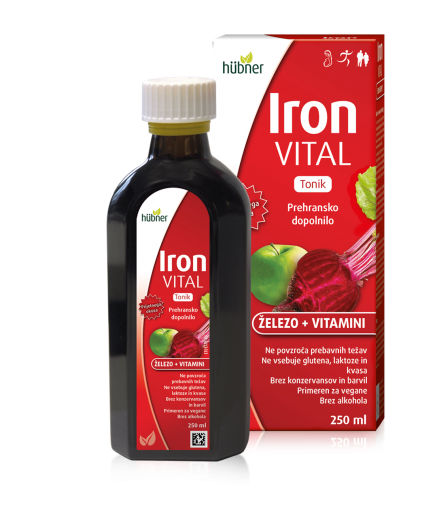 IRON Vital tonik z železom in vitamini 250 ml
