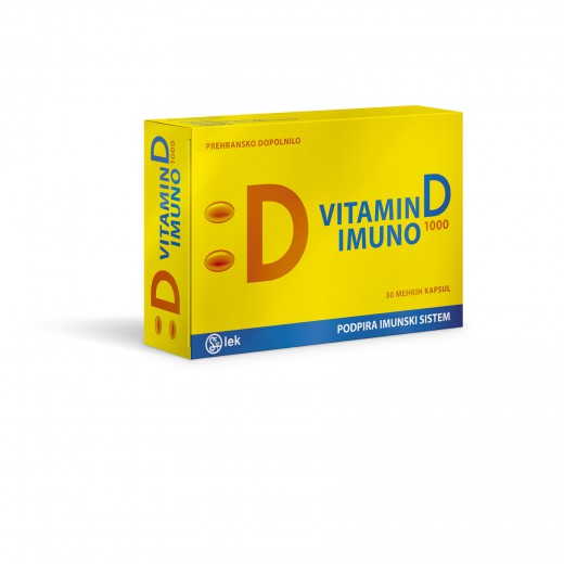 Lek, Vitamin D Imuno 1000, 30 mehkih kapsul