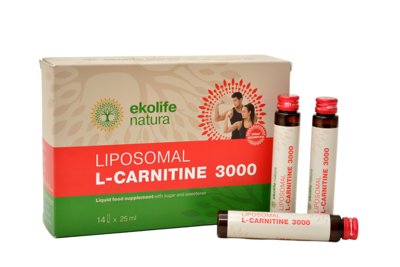 Ekolife liposom. L-karnitin 3000,14x25ml