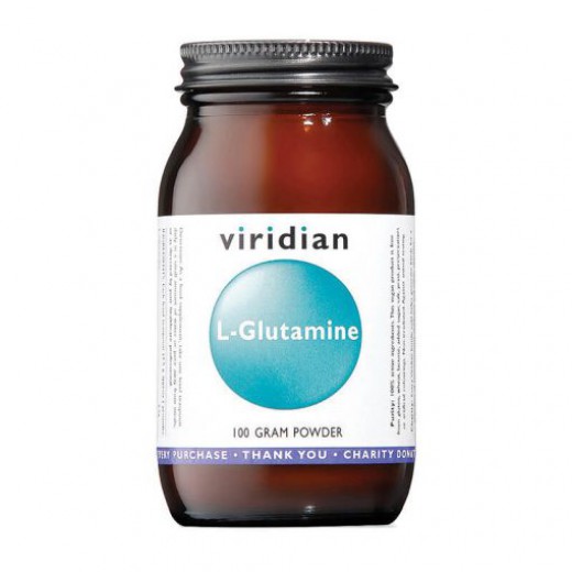 Viridian, L-Glutamin, 100g v prahu