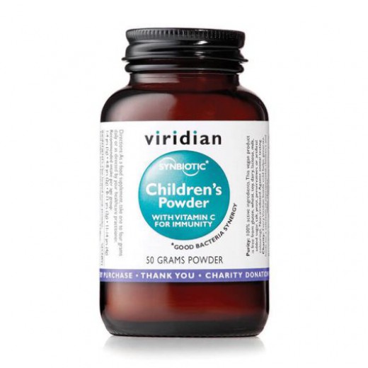 Viridian, Synerbio mikrobiotične kulture za otroke v prahu z vitaminom C, 50g