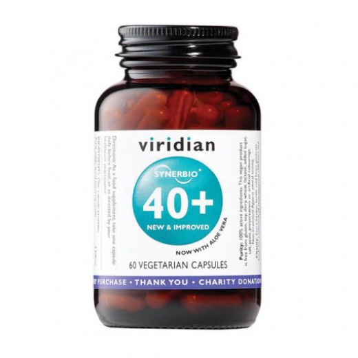 Viridian, Synerbio mešanica mikrobiotičnih kultur 40+, 60 kapsul