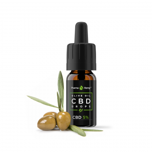 PharmaHemp® CBD KAPLJICE V OLJČNEM OLJU 5%, 10 ml