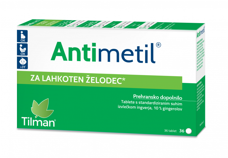 Antimetil, ingver, 36 tablet