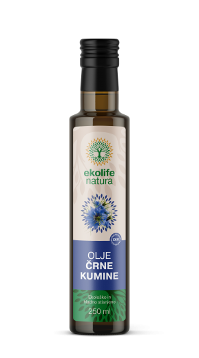 Ekološko olje črne kumine Ekolife natura, 250 ml