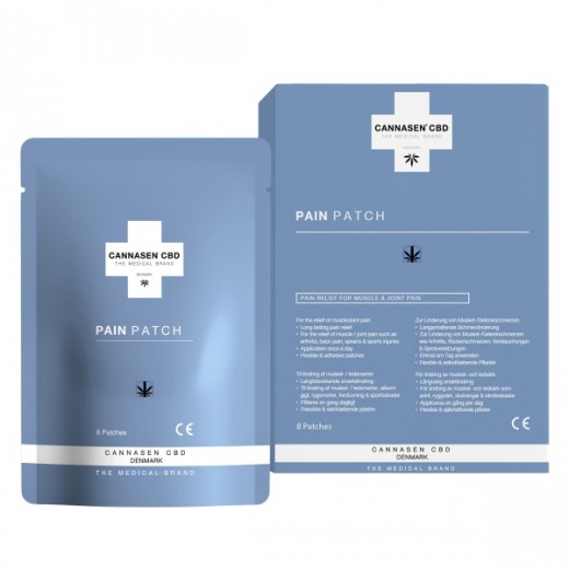 Protibolečinski obliži Cannasen CBD Pain Patch, 8 obližev
