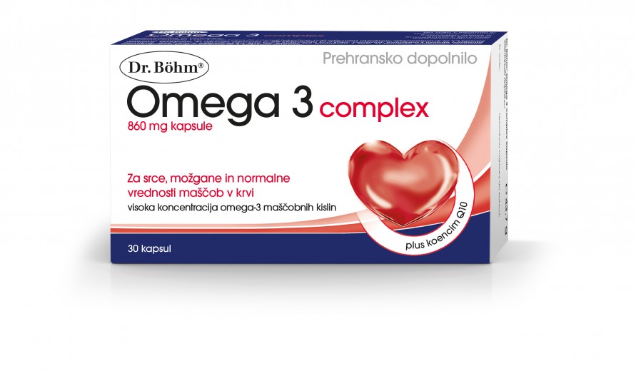 Dr. Böhm, omega 3 kompleks, 30 kapsul