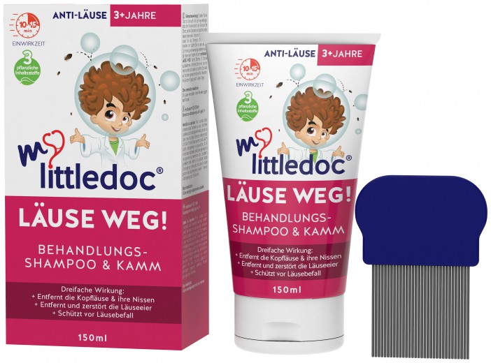  mylittledoc® UŠI  šampon + glavnik, 150 ml