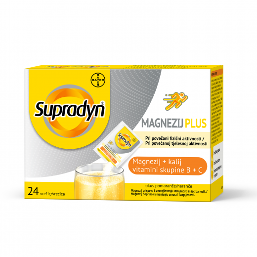 Supradyn Magnezij Plus, zrnca v vrečkah (24 vrečk)