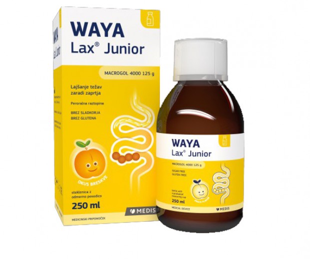 WAYA Lax Junior, peroralna raztopina, 250 ml