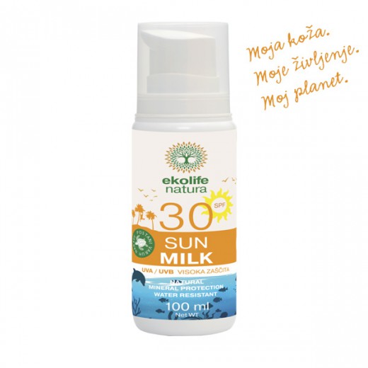 Ekolife natura Sun Milk SPF30, 100 ml