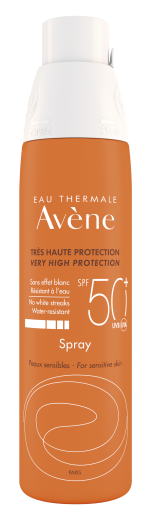 Avène pršilo z zelo visoko zaščito pred soncem SPF50+, 200 ml