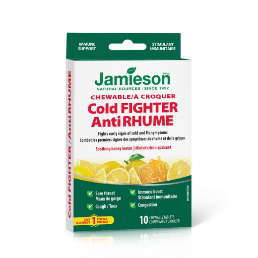 Jamieson Cold Fighter žvečljive tablete, s sladkorji in sladili