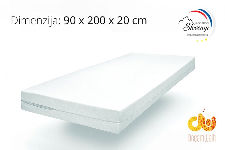 Protipršična prevleka za ležišče DreamWalk 90x200x20 cm