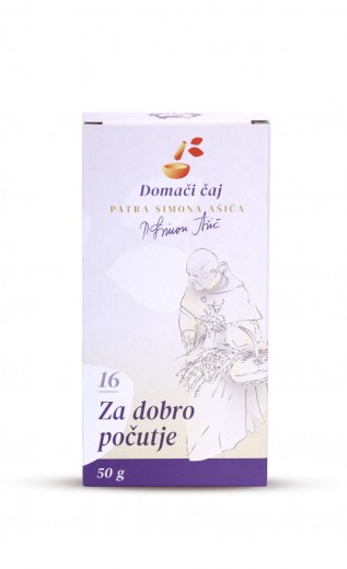 Čajna mešanica Za dobro počutje patra Simona Ašiča (16), 50 g