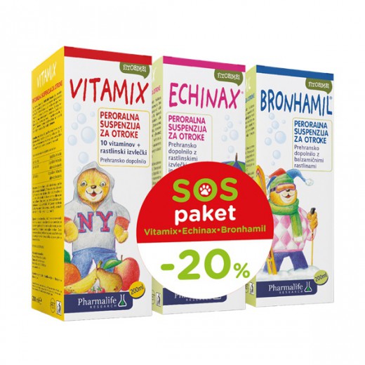 FITOBIMBI SOS PAKET VITAMIX, ECHINAX, BRONHAMIL 3X200ML AKCIJA-20%