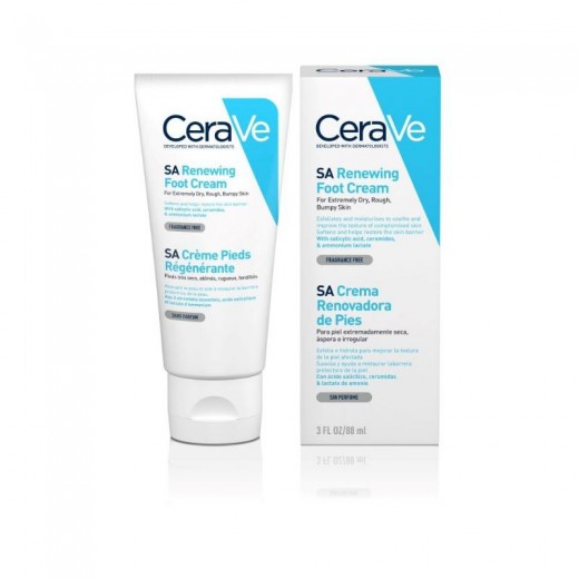 CeraVe, SA Obnovitvena krema za stopala, 88 ml 