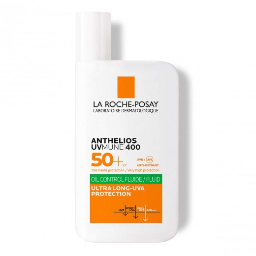 La Roche-Posay, ANTHELIOS UVMUNE 400 OIL CONTROL Fluid za mastno kožo SPF50+, 50 ml