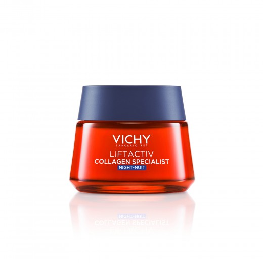 VICHY, LIFTACTIV COLLAGEN SPECIALIST Nočna nega za obraz proti gubam, za obnavljanje ravni kolagena v koži, 50 ml