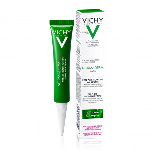 VICHY, NORMADERM S.O.S. žveplovo mazilo proti nepravilnostim, 20 ml