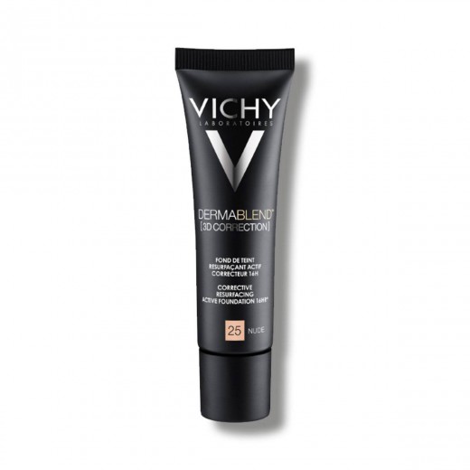 VICHY, DERMABLEND 3D KOREKCIJA Korektivni puder za mastno kožo, nagnjeno k aknam SPF25, 25, 30 ml 