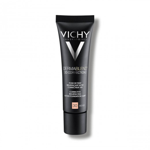 VICHY, DERMABLEND 3D KOREKCIJA Korektivni puder za mastno kožo, nagnjeno k aknam SPF25, 30, 30 ml 