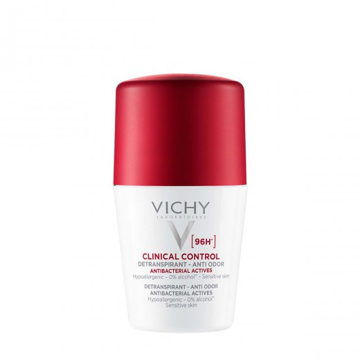 VICHY, DÉODORANT CLINICAL CONTROL Roll-on dezodorans proti neprijetnemu vonju do 96h, 50 ml