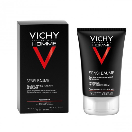 VICHY, HOMME SENSI-BAUME Nežen balzam proti razdraženosti za občutljivo kožo, 75 ml