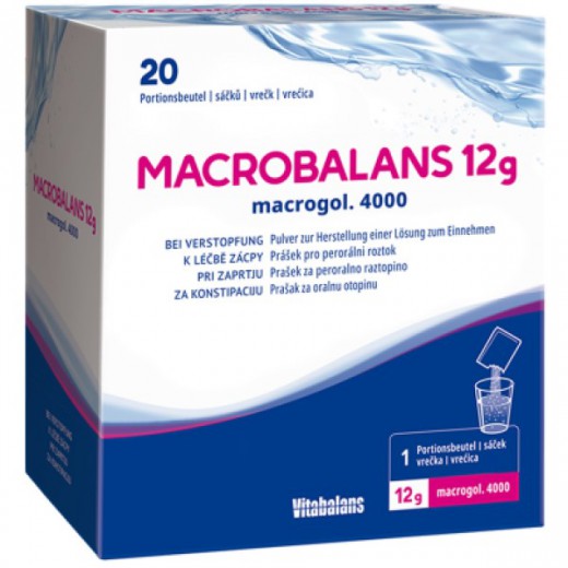 Macrobalans, makrogol 4000 12 g, 20 vrečk 