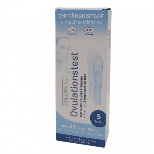 Pregnafix, test za ugotavljanje ovulacije, 5 testov