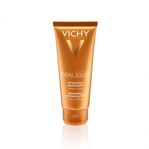 VICHY, CAPITAL SOLEIL Vlažilno mleko za samoporjavitev, obraz in telo, 100 ml