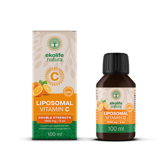 Ekolife natura liposomski vit.C pomaranča 1000mg, 100ml