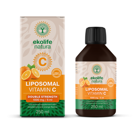 Ekolife natura liposomski vit.C pomaranča 1000mg, 250ml