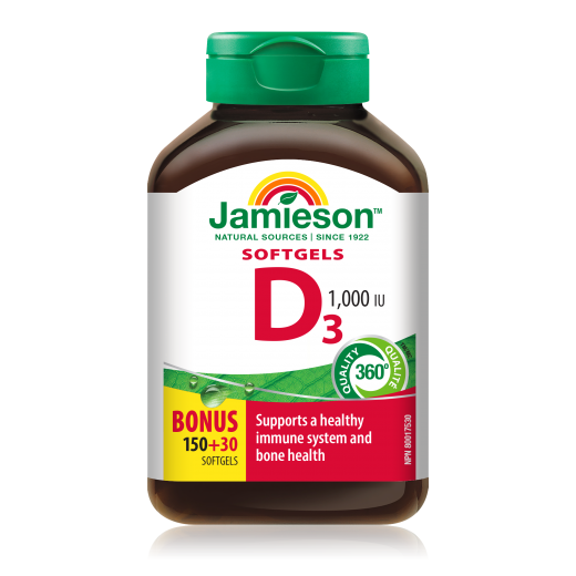 Jamieson Vitamin D 1000 i.e., 180 kapsul