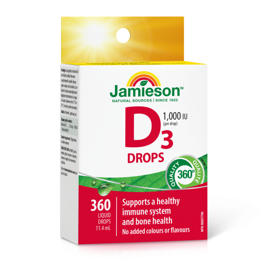 Jamieson Vitamin D kapljice 25 μg (1000 i.e.)