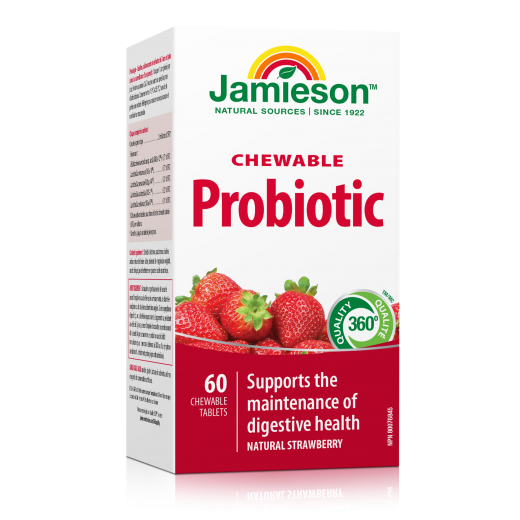 Jamieson mlečnokislinske bakterije, 60 žvečljivih tablet