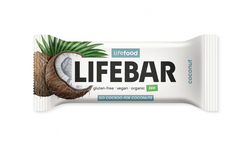BIO presna ploščica, Kokos, Lifebar, 40g