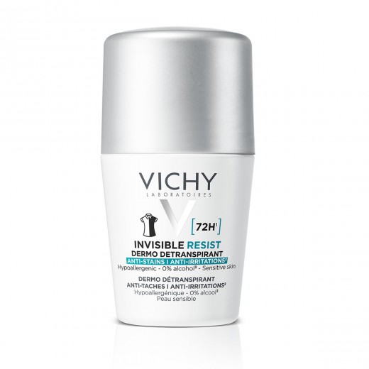 Vichy Invisible resist 72h* - Dermo Detranspirant - Proti madežem in razdraženosti,50  ml