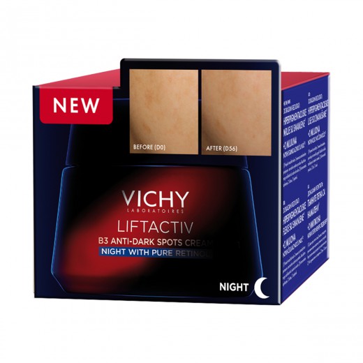 VICHY LIFTACTIV B3 ANTI-DARK SPOTS Nočna krema proti hiperpigmentacijskim madežem s čistim retinolom, 50 ml