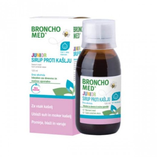 Bronchomed Junior sirup proti kašlju, 120 ml